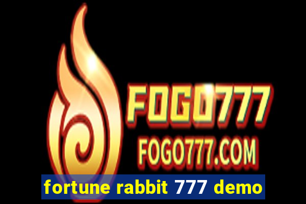 fortune rabbit 777 demo